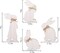 Easter Decorations Decor: 4 pcs Easter Bunny Natural Wooden Table Centerpiece Signs Easter Rustic Freestanding Tabletop for The Home Tiered Tray Farmhouse Decor Gifts